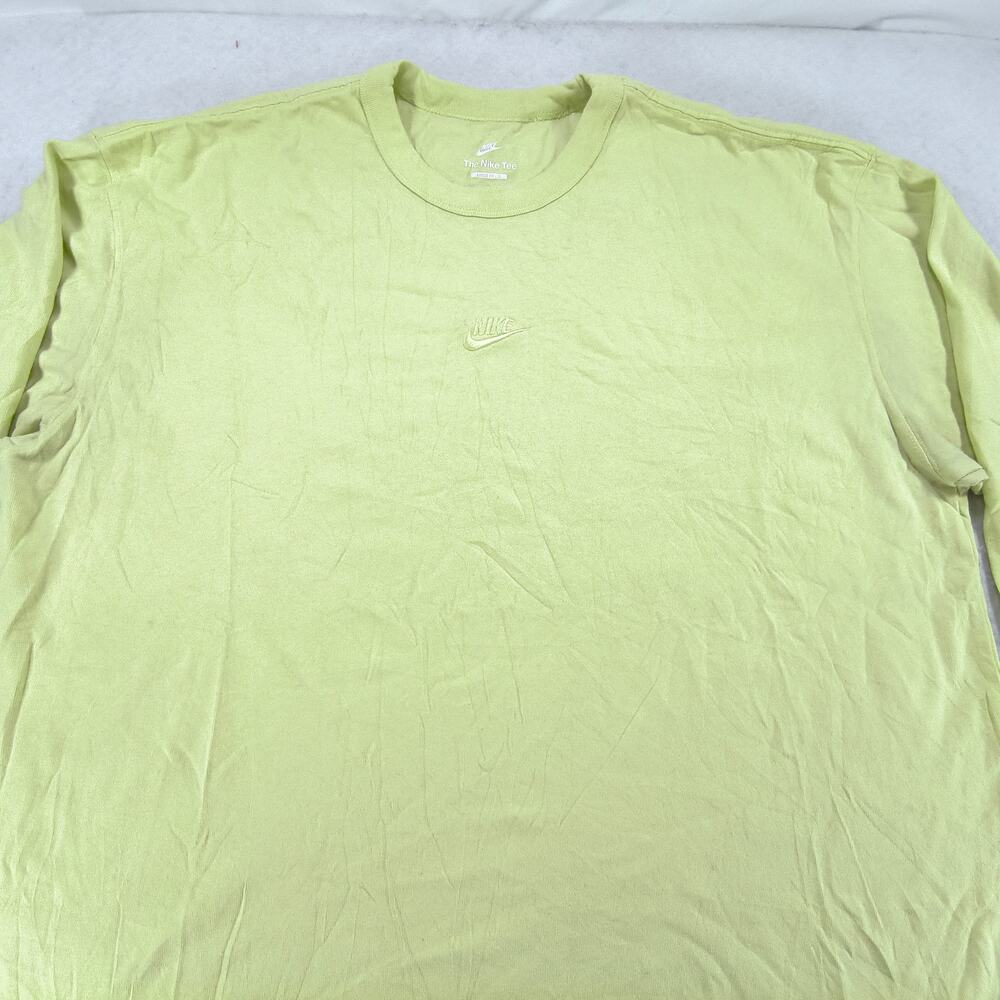 Nike Tee Casual Crew Neck Long Sleeve Shirt Mens Size 2XL Green